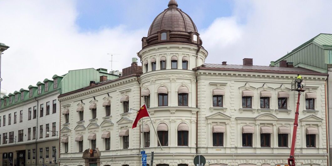 Kinesiska konsulatets fasad i Göteborg